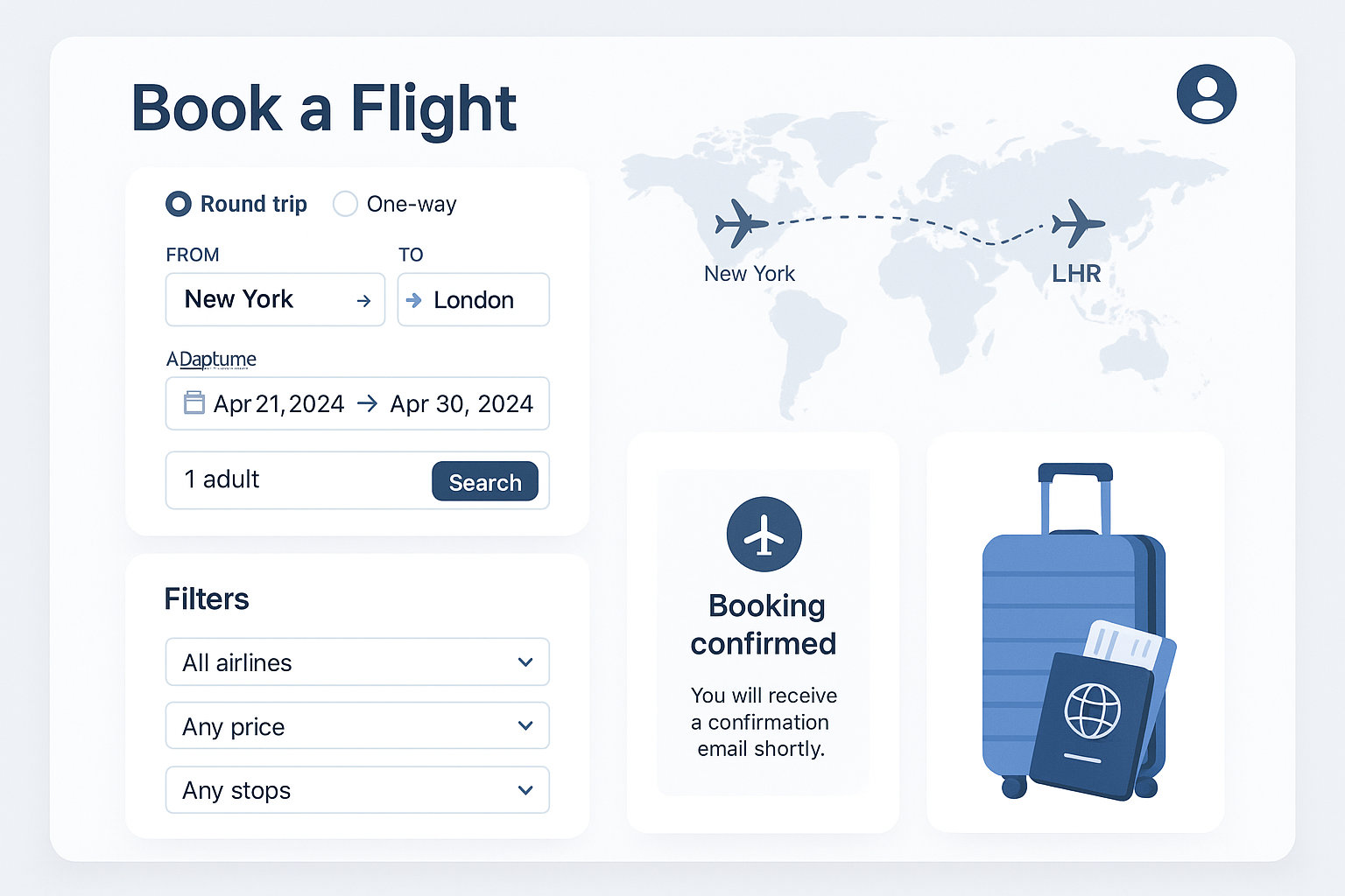 travel booking services booking online